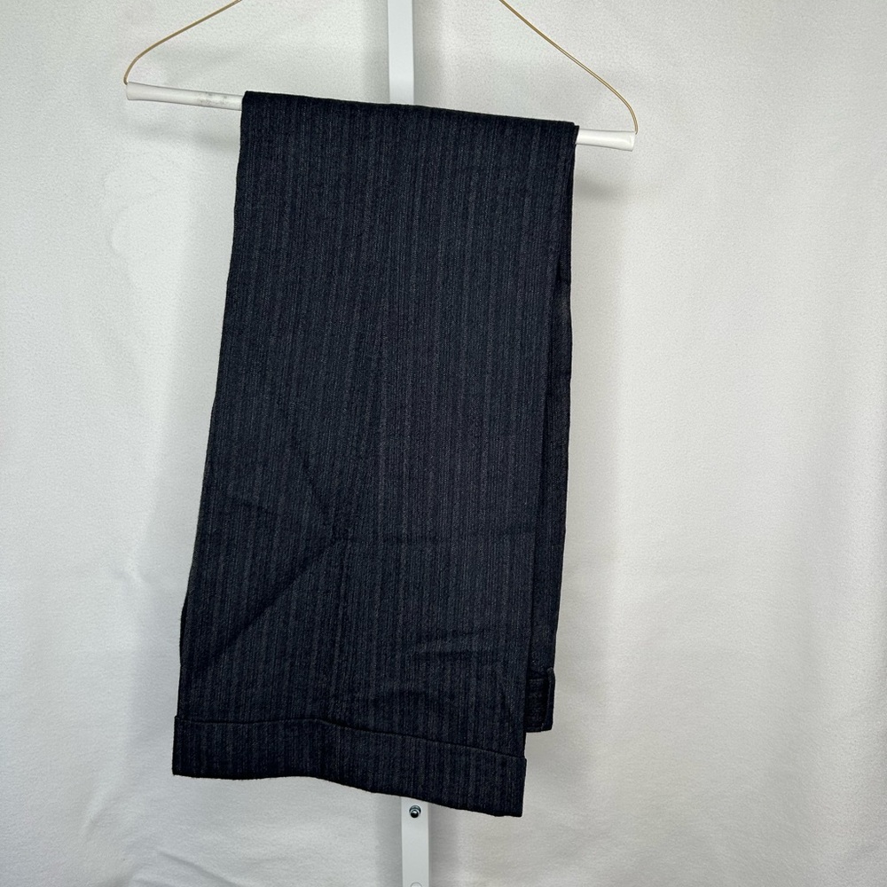 Elie Tahari Charcoal Striped Trousers